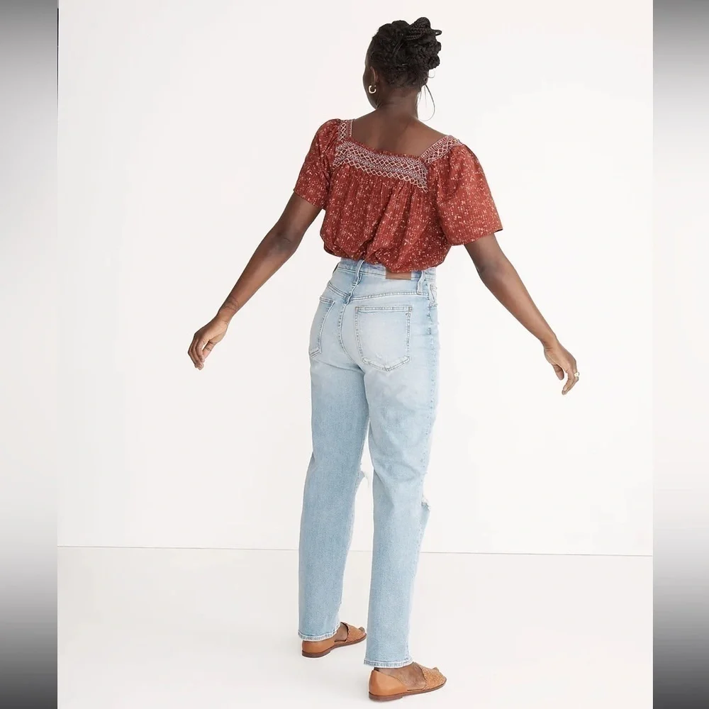 Madewell Curvy Perfect Vintage Jean in Danby Wash: Ripped Edition - Picture 3 of 7